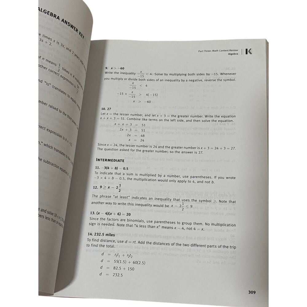 Kaplan GRE Math Workbook, Tenth Edition - Paperback - Picture 2 of 4
